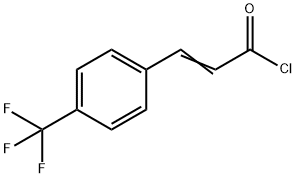 3-[4-(TRIFLUOROMETHYL)PHENYL]-2-PROPENOYLHLORIDE Struktur