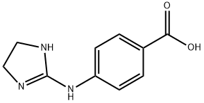 (4-(4,5-dihydro-1H-imidazol-2-yl)amino)benzoic acid Struktur