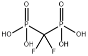 difluoromethylene diphosphonate Struktur