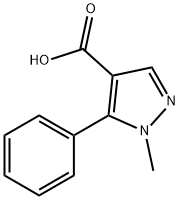 1-METHYL-5-PHENYL-1H-PYRAZOLE-4-CARBOXYLIC ACID Struktur