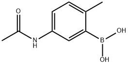 5-Acetamido-2-methylphenylboronic acid Struktur