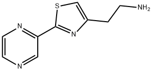 2-(2-pyrazin-2-yl-1,3-thiazol-4-yl)ethanamine Struktur