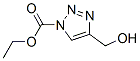 1H-1,2,3-Triazole-1-carboxylic  acid,  4-(hydroxymethyl)-,  ethyl  ester Struktur