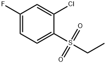 2-Chloro-1-(ethylsulfonyl)-4-fluorobenzene Struktur