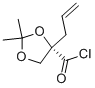 1,3-Dioxolane-4-carbonyl chloride, 2,2-dimethyl-4-(2-propenyl)-, (S)- (9CI) Struktur