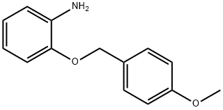 BenzenaMine, 2-[(4-Methoxyphenyl)Methoxy]- Struktur