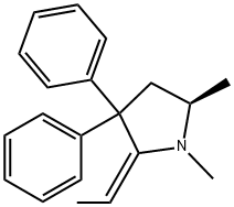 [R-(E)]-2-Ethylidene-1,5-dimethyl-3,3-diphenyl-pyrrolidine (R-EDDP) Struktur