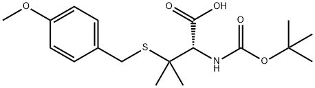 BOC-BETA,BETA-DIMETHYL-D-CYS(MOB)-OH Struktur