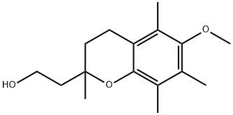 2-(2-Hydroxyethyl)-6-methoxy-2,5,7,8-tetramethyl-3,4-dihydro-2H-1-benzopyran Struktur