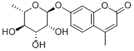 4-METHYLUMBELLIFERYL ALPHA-L-RHAMNOPYRANOSIDE Struktur