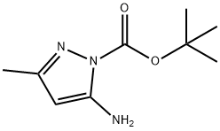 tert-butyl5-amino-3-methyl-1H-pyrazole-1-carboxylate Structure