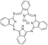 (CHLOROPHTHALOCYANINATO)COBALT(II) Struktur