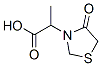 3-Thiazolidineacetic  acid,  -alpha--methyl-4-oxo- Struktur