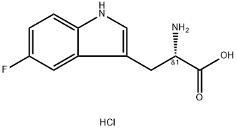 5-fluoro-L-tryptophan hydrochloride Struktur