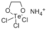 AMMONIUM TRICHLORO[1,2-ETHANEDIOLATO-O,O']-TELLURATE Struktur