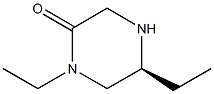 (S)-1,5-Diethylpiperazinone Struktur