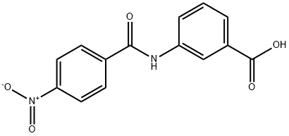 3-[(4-nitrobenzoyl)amino]benzoic acid Struktur