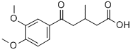 5-(3,4-DIMETHOXYPHENYL)-3-METHYL-5-OXOVALERIC ACID Struktur