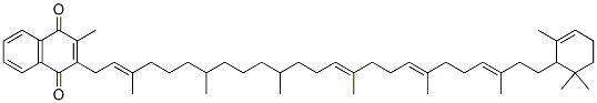 2-(3,7,11,15,19,23-hexamethyl-25-(2,6,6-trimethylcyclohex-2-enyl)pentacosa-2,14,18,22-tetraenyl)-3-methyl-1,4-naphthoquinone Struktur