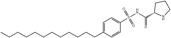 (S)-N-(4-Dodecylphenylsulfonyl)pyrrolidine-2-carboxaMide Struktur