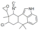 8-Chloro-2,6,6a,7,8,9,10,10a-octahydro-10-isocyano-6,6,9-trimethyl-9-oxiranylnaphth[1,2,3-cd]indole Struktur