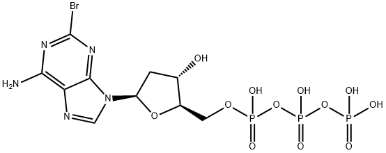 2-bromo-2'-deoxyadenosine triphosphate Struktur