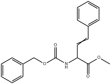 2-CBZ-AMINO-4-PHENYLBUT-2-ENOIC ACID METHYL ESTER Struktur