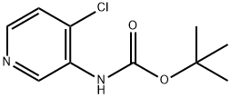 3-BocaMino-4-chloropyridine Struktur