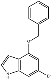 1H-Indole, 6-broMo-4-(phenylMethoxy)- Struktur