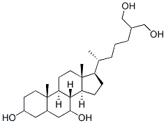 Cholestane-3,7,26,27-tetrol Struktur