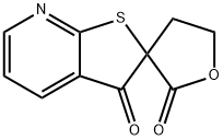 4,5-DIHYDROSPIRO(FURAN-3(2H),2'(3'H)-THIENO[2,3-B]PYRIDINE)-2,3'-DIONE Struktur