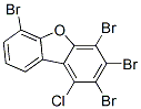 TETRABROMO-MONOCHLORODIBENZOFURAN Struktur