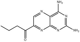 1-(2,4-Diamino-7-pteridinyl)-1-butanone Struktur