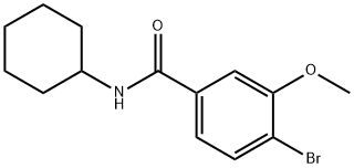 4-BROMO-N-CYCLOHEXYL-3-METHOXYBENZAMIDE Struktur