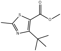 METHYL 4-TERT-BUTYL-2-METHYLTHIAZOLE-5-CARBOXYLATE Struktur