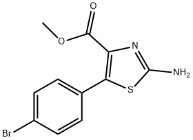 2-AMINO-5-(4-BROMO-PHENYL)-THIAZOLE-4-CARBOXYLIC ACID METHYL ESTER Struktur