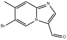 6-BROMO-3-FORMYL-7-METHYLIMIDAZO[1,2-A]PYRIDINE Struktur