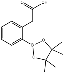 2-(2-(4,4,5,5-TETRAMETHYL-1,3,2-DIOXABOROLAN-2-YL)PHENYL)ACETIC ACID Struktur