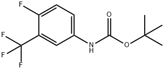 N-BOC-4-FLUORO-3-TRIFLUOROMETHYLANILINE Struktur