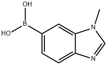 1-Methyl-1H-benzo[d]imidazol-6-ylboronic acid Struktur