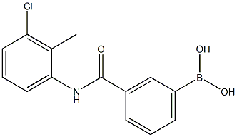 3-(3-Chloro-2-methylphenylcarbamoyl)phenylboronic acid Struktur