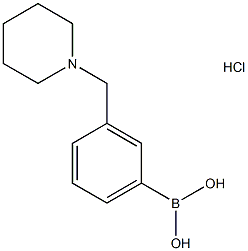 3-(Piperidin-1-ylmethyl)phenylboronic acid, HCl Struktur