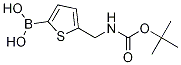 5-((TERT-BUTOXYCARBONYLAMINO)METHYL)THIOPHEN-2-YLBORONIC ACID Struktur