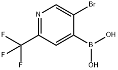 5-BROMO-2-TRIFLUOROMETHYLPYRIDINE-4-BORONIC ACID, 1072951-57-5, 結(jié)構(gòu)式