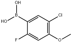 5-Chloro-2-fluoro-4-methoxyphenylboronic acid Struktur