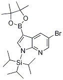 5-broMo-3-(4,4,5,5-tetraMethyl-1,3,2-dioxaborolan-2-yl)-1-(triisopropylsilyl)-1H-pyrrolo[2,3-b]pyridine Struktur