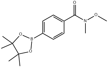 N-Methoxy-N-methyl-4-(4,4,5,5-tetramethyl-1,3,2-dioxaborolan-2-yl)benzamide Struktur