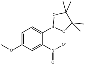 2-(4-Methoxy-2-nitrophenyl)-4,4,5,5-tetramethyl-1,3,2-dioxaborolane Struktur