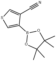 3-CYANOTHIOPHENE-4-BORONIC ACID PINACOL ESTER Struktur