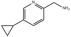 (5-cyclopropylpyridin-2-yl)MethanaMine Struktur